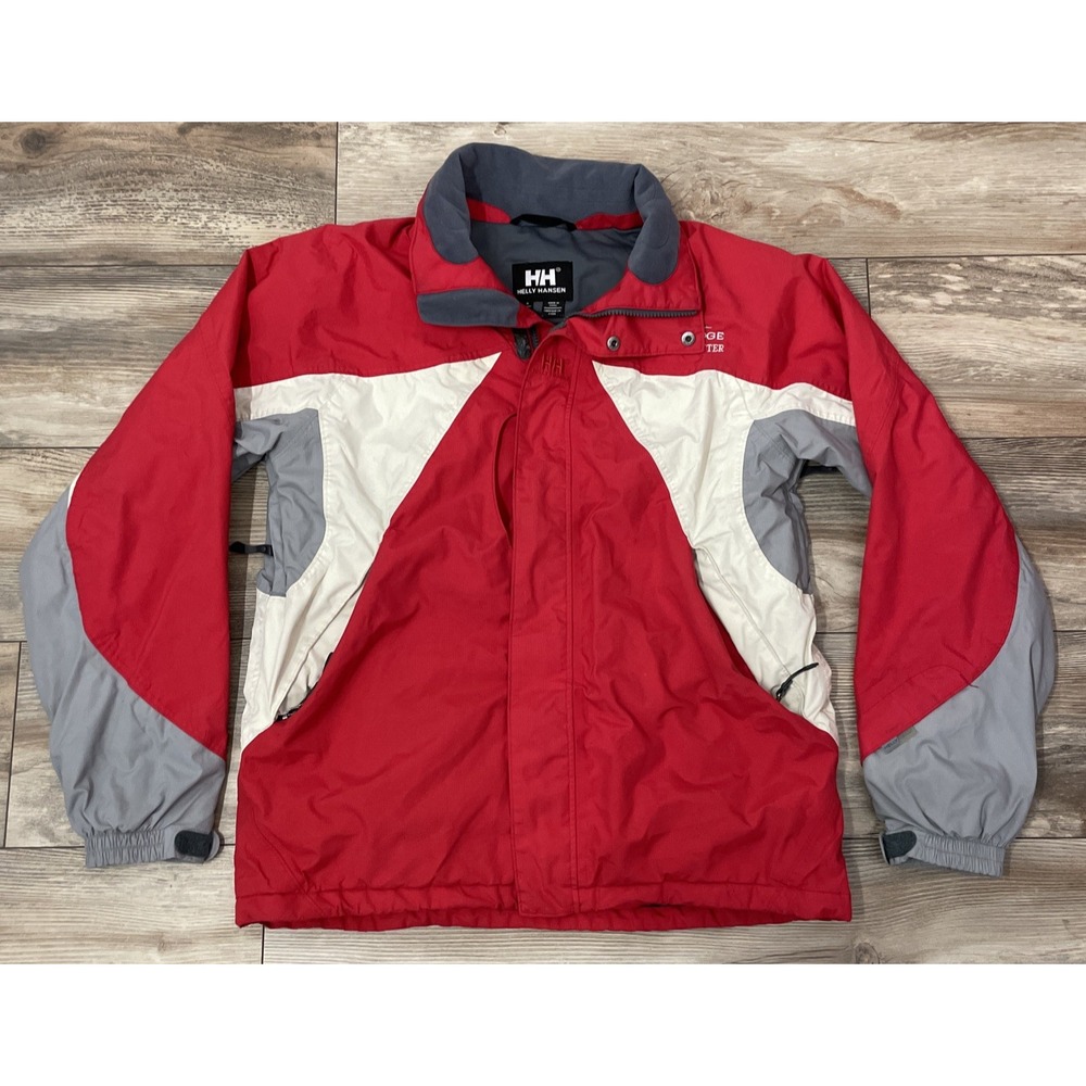 Helly Hansen Tech Ski Coat Jacket Womens SMALL Red & White‎ Mission Ridge